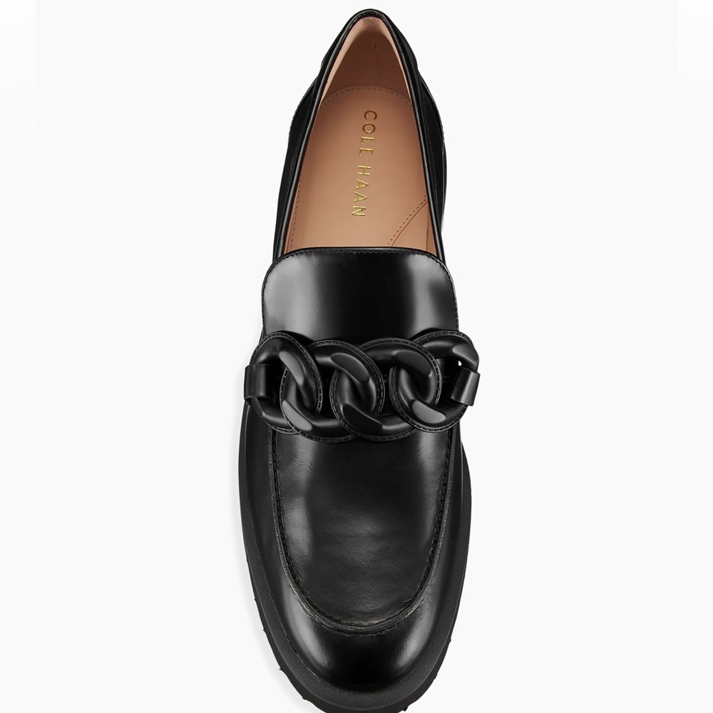 Cole Haan Geneva Chain Leather Loafers - Picture 3 of 6